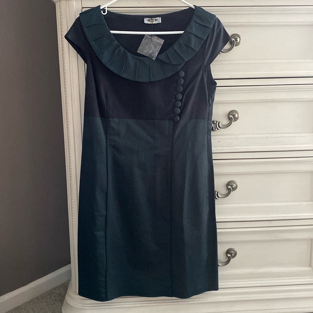 Gorgeous Black and Green Dress. New without tag.